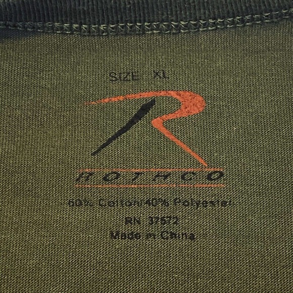 Rothco "The Traveling Wall" POW/MIA T-Shirt Mens Size XL Dark Green - Picture 2 of 15